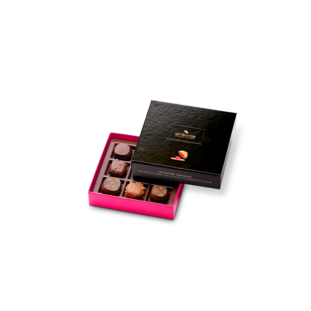 Coffret Initiation 9 chocolats noirs et lait