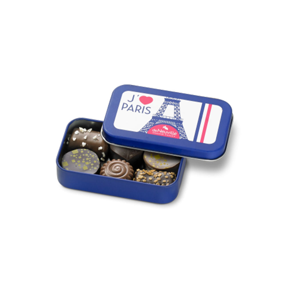 Petite boite métal "J'aime Paris"